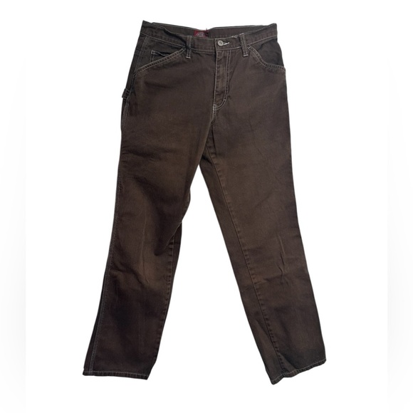Dickies Women’s Carpenter Jeans | Brown | Size 1/25 - Picture 2 of 9
